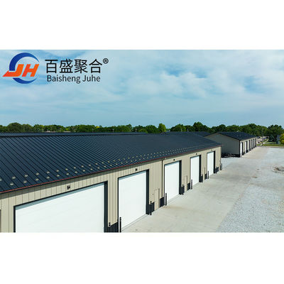 Prefabricated Steel Workshop Metal Building Kits dengan C.Z Shape Steel Channel Purlin