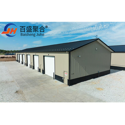 Prefabricated Steel Workshop Metal Building Kits dengan C.Z Shape Steel Channel Purlin