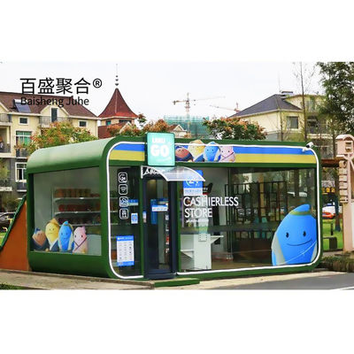 Custom Modern Steel Portable Space Capsule House dengan Dapur Prefab Container House 40ft