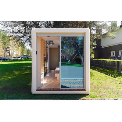 Custom Modern Steel Portable Space Capsule House dengan Dapur Prefab Container House 40ft