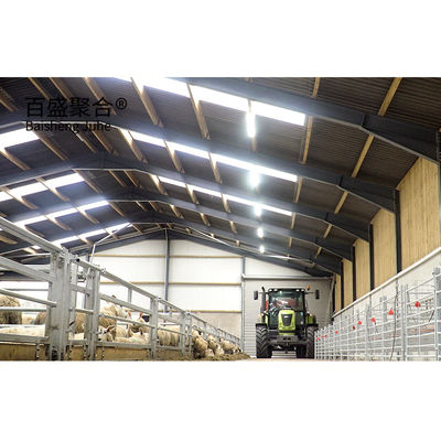 Struktur baja ringan standar ASTM Rumah Kambing Desain Pertanian Prefab Kambing Kambing Rumah Gudang Baja