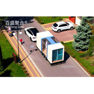 Mobil Integrated House Eco Friendly Galvanized Steel Frame untuk Apple Capsule