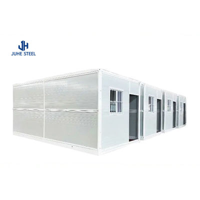 Rumah Kontainer Kantor Portabel yang Nyaman dengan Jendela Geser PVC dan Atap Wol Batu
