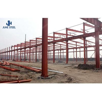 Q235 Q355B Steel Struktural Steel Frame Workshop untuk gudang industri prefabrikasi