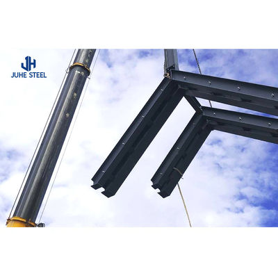 Fast Construction Steel Warehouse with Q235 Q355B Grade and Section Coulmn Struktur Utama