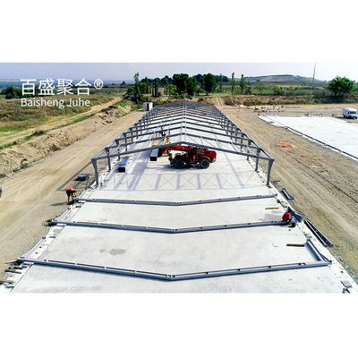 Custom Colors Desain Broiler Komersial Kandang Ayam dengan Automatic Poultry Feeding