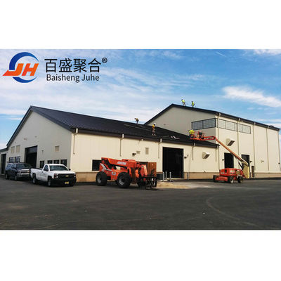 12x24 Shed Struktur Baja Gudang Gudang Besar Span Baja Konstruksi Disesuaikan