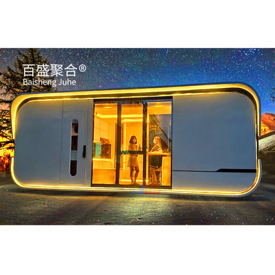 Kantor Kerangka Baja Galvanis Rumah Prefabrik Kabin Apple untuk Hidup dan Bekerja