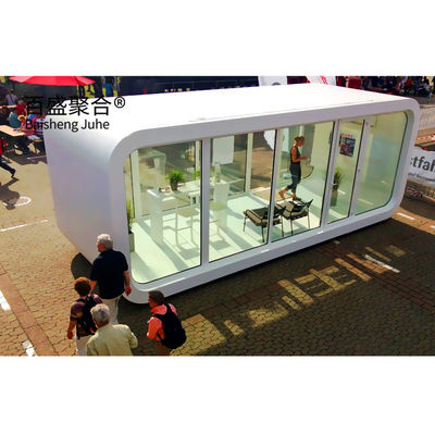 Kiosk House Apple 20Ft 40Ft Kerangka Baja Galvanis Luar Ruang Modern Kantor Prefab Pod Cabin