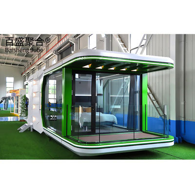 Eco Friendly Kiosk Space Capsule Rumah/Hotel/Rumah Mobil Rumah Terintegrasi Luar Ruang