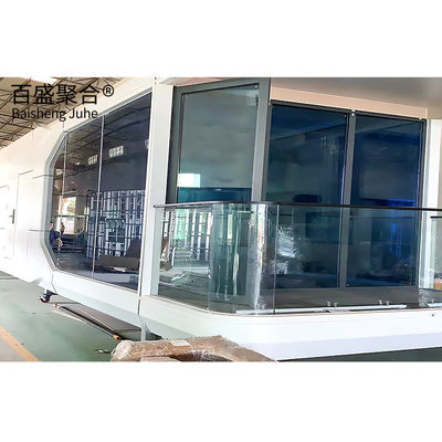 Custom Space Capsule Prefab House Rumah Kecil untuk Villa Baja Modular Rumah Kapal Rumah