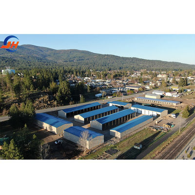 Mobil Modular Fabrication Konstruksi Gudang Rumah Prefab Hall Baja Struktural Fabrication
