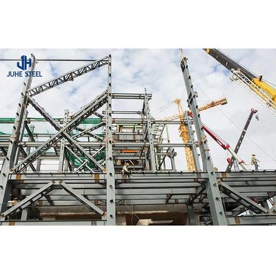 Metal Pre Engineering Bangunan baja komersial untuk gudang bengkel Hangar Garasi