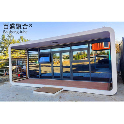 Rumah Kapsul Luar Angkasa Prefab untuk Hotel Villa Modern Modular Apple Cabin Container House