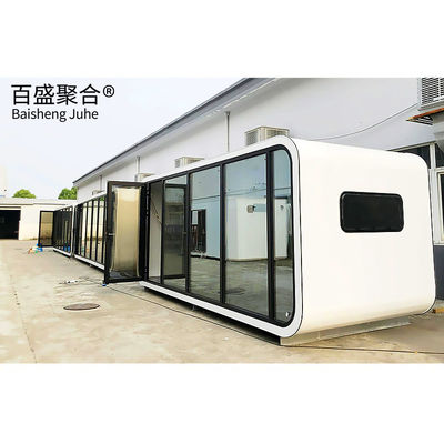Rumah Kapsul Luar Angkasa Prefab untuk Hotel Villa Modern Modular Apple Cabin Container House