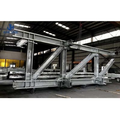 Baja Karbon Rendah Q235 Q345 Baja Galvanis Gudang Lokakarya Hangar Garasi Struktur