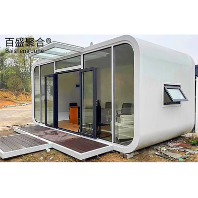 Rumah Kecil Kantor Pod dengan Perabotan Desain Modern Villa Cabin Apple Expandable