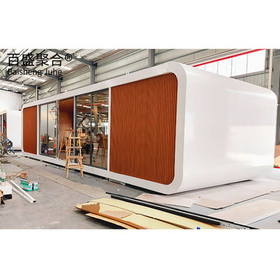 Rumah Kecil Kantor Pod dengan Perabotan Desain Modern Villa Cabin Apple Expandable