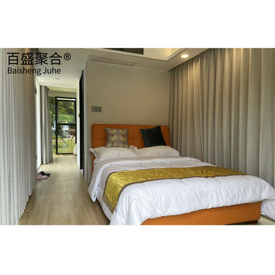 Modular Prefab Container House Eco Friendly Capsule Hotel Cabin untuk Penggunaan Ruang