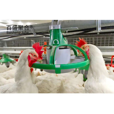 Kerangka baja ringan Broiler kandang unggas dengan atap panel sandwich dan warna kustom