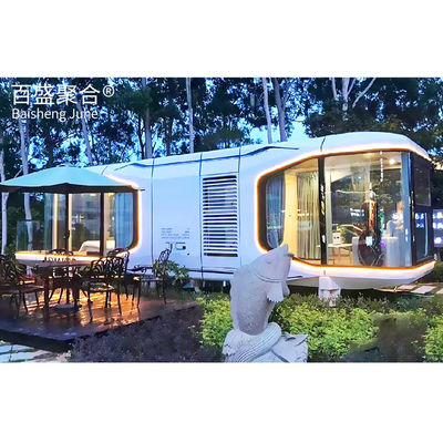 Rumah Kapsul Luar Angkasa Modular Modern dengan Kerangka Baja Galvanis