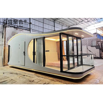 Rumah Kapsul Luar Angkasa Modular Modern dengan Kerangka Baja Galvanis