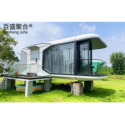 Space Capsule House Resort Toilet Apple Cabin Restoran Rumah Prefabrikasi Untuk Villa