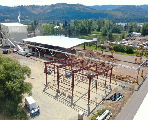 Lembar atap baja bergelombang Prefab Kerangka baja ringan bengkel untuk pabrik dan kantor