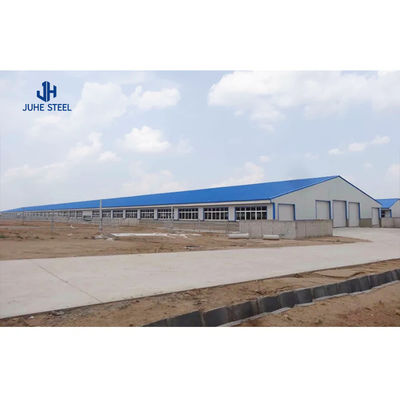 Single Steel Sheet Farm Steel House untuk Tempat penampungan ternak di Bangunan Logam Pertanian