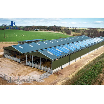 Single Steel Sheet Farm Steel House untuk Tempat penampungan ternak di Bangunan Logam Pertanian