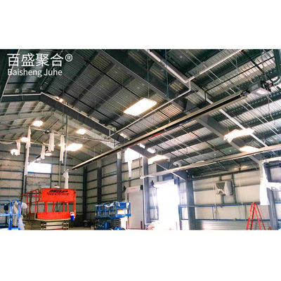 Large Span Steel Space Frame Structure Office Prefab Workshop with H Steel Column (Tempat kerja prefab dengan H Steel Column)