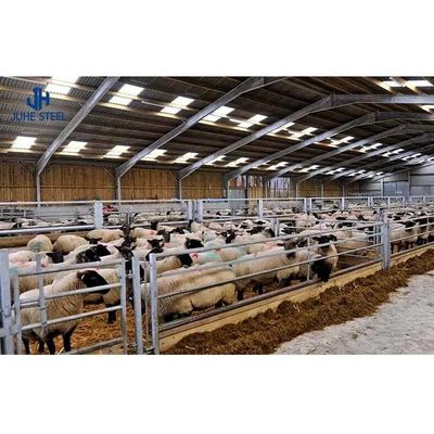 Bangunan baja yang bisa dilepas untuk rumah peternakan kambing dan domba modern Panjang 60-200m