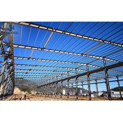 Aluminium Alloy Jendela Ukuran Disesuaikan Struktur Baja Bangunan Hot Dip Galvanized Paint Spraying