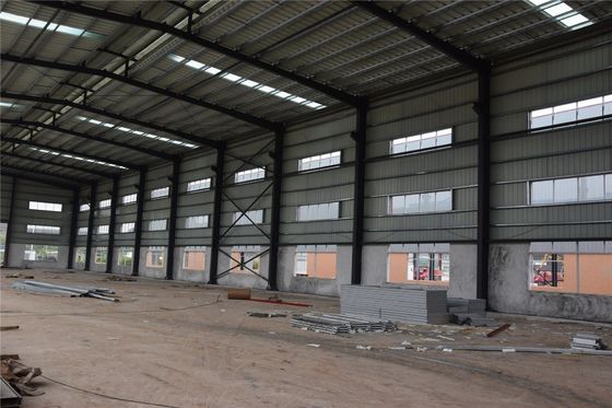 Jangkauan lebar pra dibangun cahaya I Beam Gedung Konstruksi dengan Aluminium Alloy Window