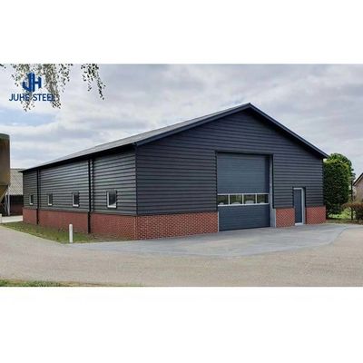 Sliding Door Steel Cattle Shed untuk Sapi dan Banteng Solid H-bentuk Baja Balok Frame Utama