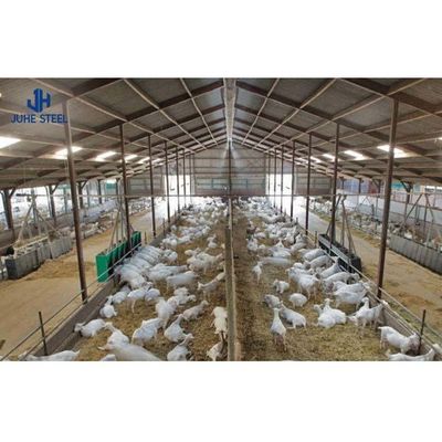 ASTM Standar Rumah Kerangka Baja Prefabrikasi Untuk Konstruksi Gudang Sapi