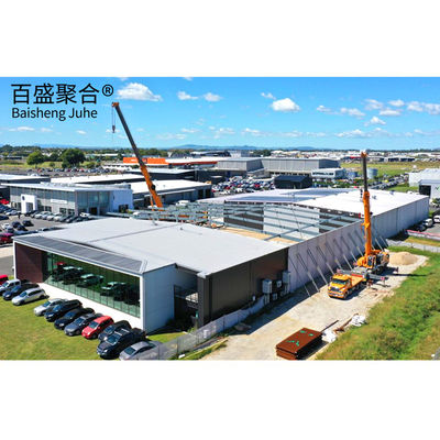 Decoiling AiSi Standar Prefabricated Steel Structure Workshop untuk penyimpanan pertanian ringan