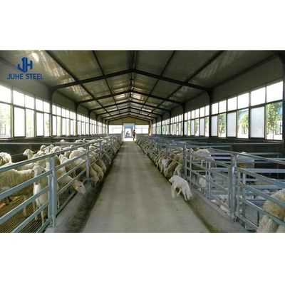 Q235 Q355B Baja Peternakan Shelter Peternakan unggas Layout Desain Close House Peternakan ayam