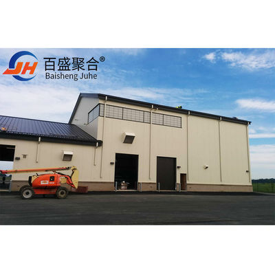 Struktur baja ringan Bangunan gudang prefabrikasi Dengan C.Z bentuk Steel Channel Purlin