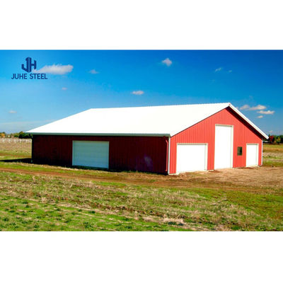 Cat Q235B/Q345B Low Carbon Versatile Farm Sheds Untuk Prefab Warehouse