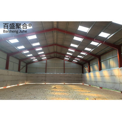 Hot Galvanizing Baja Rumah Babi Dan Peternakan / Sapi / Kambing Sarang Baja Sarang Unggas Pembangunan Frame