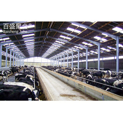 Hot Galvanizing Baja Rumah Babi Dan Peternakan / Sapi / Kambing Sarang Baja Sarang Unggas Pembangunan Frame