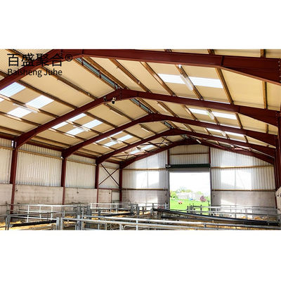 Hot Galvanizing Baja Rumah Babi Dan Peternakan / Sapi / Kambing Sarang Baja Sarang Unggas Pembangunan Frame