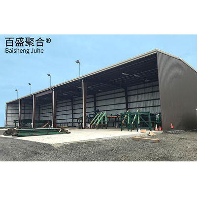 Q235/Q235B/Q355/Q355B gudang gudang pertanian logam dengan jendela paduan aluminium