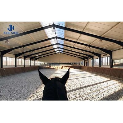 Low Carbon Q235/Q345 Metal Horse Sheds Prefab Metal Horse Barn
