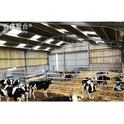 Low Carbon Q235/Q345 Metal Horse Sheds Prefab Metal Horse Barn