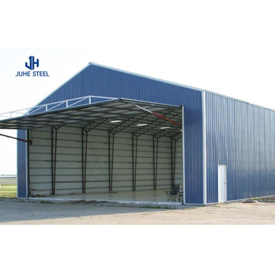 Q235B/Q345B Desain Bingkai Hangar Toko Baja Karbon Rendah untuk Konstruksi Bangunan Baja
