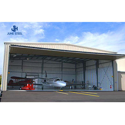 Struktur Baja Lukis Pesawat Hangar Gudang Ruang Kerangka Angkasa Pesawat Hangar Atap