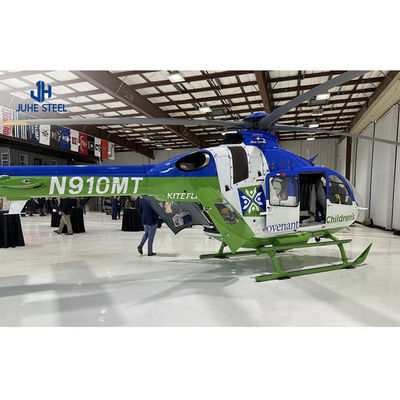 Bengkel Baja Prefab Q235/Q345B Kelas SS400 Gedung Hangar Gudang Konstruksi