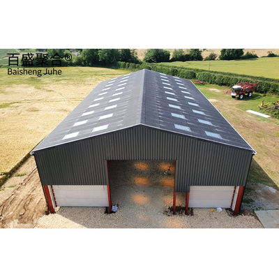 Farm Management Q235/Q345B Grade Prefab Metal Barn Homes Prefabricated Metal Barns Rumah-rumah yang dibuat dari logam